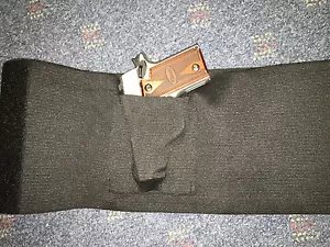 SMALL GUNS ONLY!! Small Tactical Adjustable Belly Band Holster & 2 Mag Pouches - Picture 1 of 2