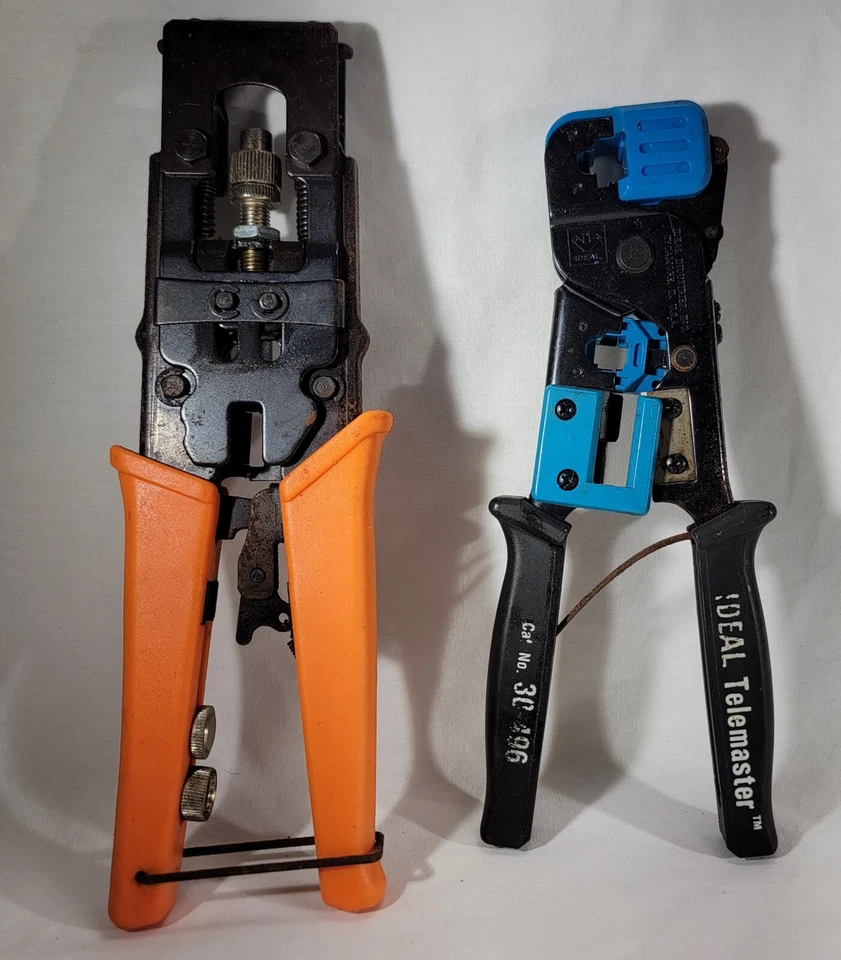 Eagle Compression Coaxial Crimp Tool Ideal Telemaster 30-496 Crimper Lot Of 2 - Image 1 of 4