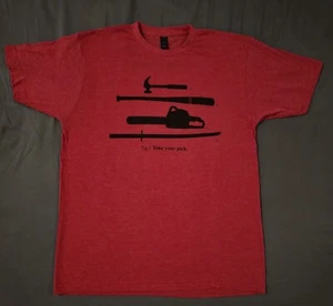 Pulp Fiction NUEVA Camisa Armas Zed Rojo Brezo Talla Grande Tarantino F/B 2015 - Imagen 1 de 4