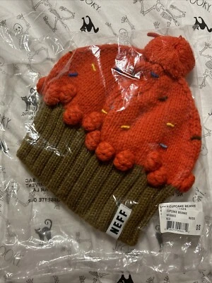 Gorro Neff Red Cupcake Nuevo con Etiquetas Nuevo en Paquete Difícil de Encontrar (Rojo Cereza) Talla Única Foto 1 de 4