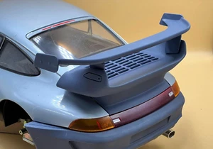 1:8 993 GT2 EVO Style Big Wing Spoiler Engine Lid For Pocher Porsche 911 993 - Picture 1 of 10