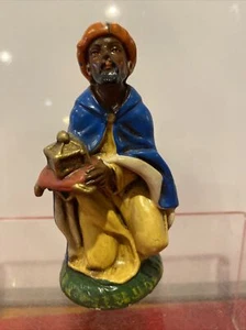 Vintage Nativity Wise Man Figure Paper Mache Italy - Picture 1 of 8