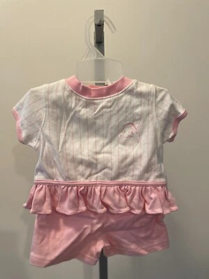 CLEVELAND INDIANS MLB 2 PIECE SHORTS& TSHIRT GIRL 3/6 MONTHS BRAND NEW WITH TAGS - Image 1 of 3