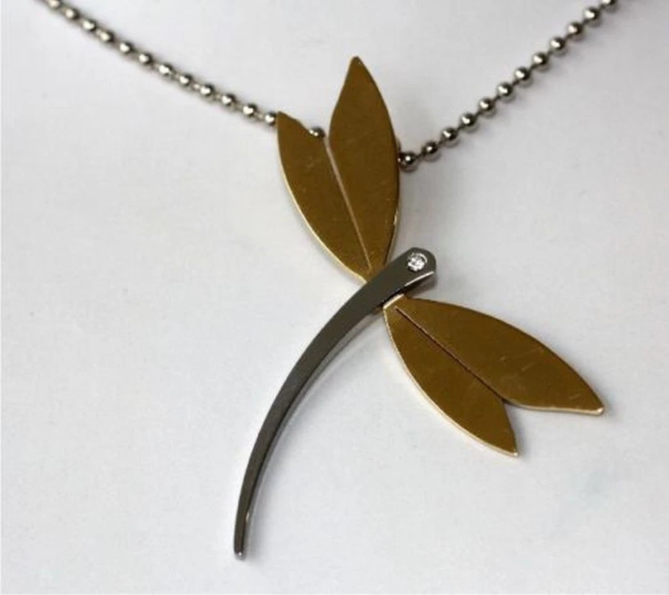  Edelstahl  Anhänger  Libelle 14EA40 - Bild 1 von 1