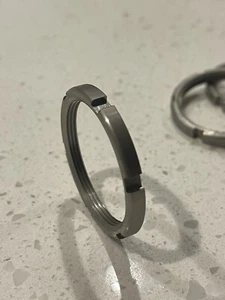 Stainless Steel Drive Side Bottom Bracket Lock Ring Shimano Compatible English - Picture 1 of 8