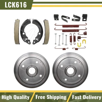 Tambores de freno traseros zapatas de freno herrajes kit de resorte para Chevrolet Metro 1998-2000 Foto 1 de 4