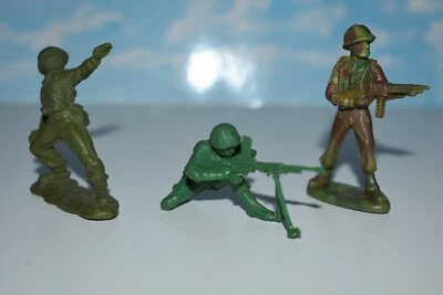 1/32 soldats britanniques WW2 jouets de bazar année 70-80 - Photo 1/2