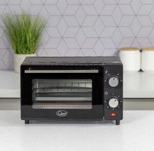 9L Mini Oven & Grill Countertop Electric Grill Bake Roast 650W 9L Black