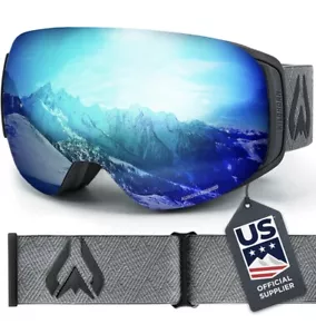 Wildhorn Outfitters Roca Unisex Erwachsene Schneebrille - Stealth/ice Blue - Bild 1 von 8
