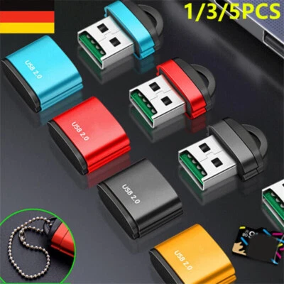 2-10X USB Kartenleser Micro SD Card Reader Adapter 2.0 MicroSD SDHC TF T-Flash'. - Bild 1 von 4