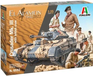 Italeri 6592 1/35 Crusader MK.III w/British Tank Crew Model Kit - Picture 1 of 1