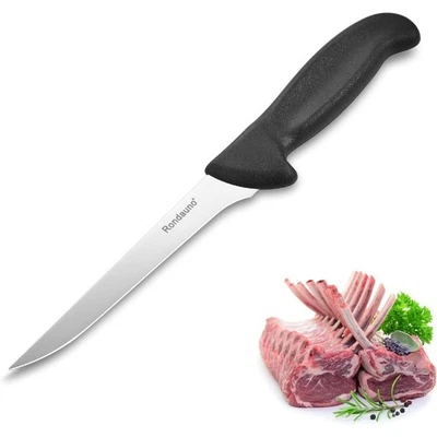 Faca de desossa 6 polegadas lâmina afiada semi rígida faca de desossa de carne alto carbono - Imagem 1 de 4