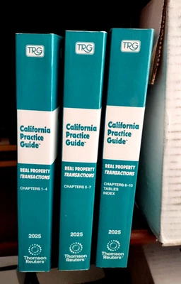 Real Property Transactions Rutter Group California Practice Guide 2025 NEW - Image 1 of 3