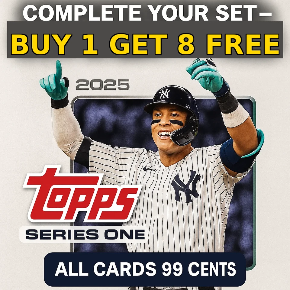 Topps Serie 1 2025 **Compra 2 y obtén 7 más GRATIS** Tú eliges - Completa tu conjunto Foto 1 de 1