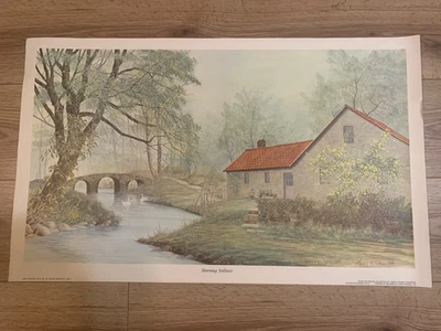 Juego de 6 impresiones de paisaje grandes firmadas por Larry Dodson alguna colección numerada Foto 1 de 4