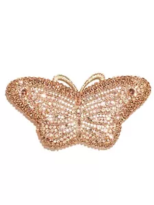 Bolso clutch vintage de oro rosa mariposa - Imagen 1 de 3