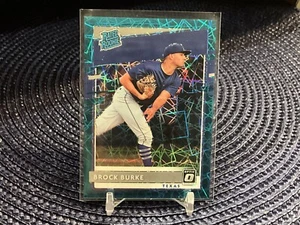 Brock Burke 2020 Donruss Optic Rated Rookie TEAL VELOCITY #27/35 Texas Rangers - Picture 1 of 2