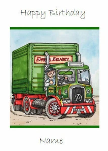 HGV Lorry Driver Card personalise for any occasion - Picture 1 of 12
