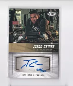 JURON CRINER 2012 SAGE HIT ORO PARALLELO AUTOGRAFO ROOKIE-#'D/250-SPEDIZIONE GRATUITA - Foto 1 di 21