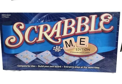 NUEVO Juego de Crucigramas Edición Scrabble Me Palabras Azulejos de Madera Sellados Foto 1 de 4