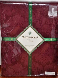 Waterford Crystal Linens Tablecloth Claret Ruby 70" X 104" Oblong Exeter New - Picture 1 of 4