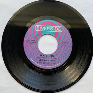 LOU COURTNEY-RIVERSIDE 4588-SKATE NOW-I CAN ALWAYS TELL-45RPM-1966 FUNK SOUL EX - Picture 1 of 2