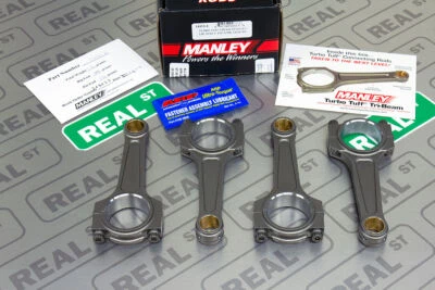 Manley I Beam Turbo Tuff Rods Acura Honda B18 B18A1 B18B1 B20B B20Z CRV 14412-4 - Image 1 of 4