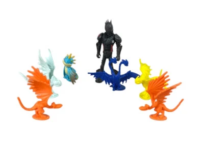 Lote de 7 minifiguras miniatura CÓMO ENTRENAR A TU DRAGÓN PVC juguete coleccionable Foto 1 de 3