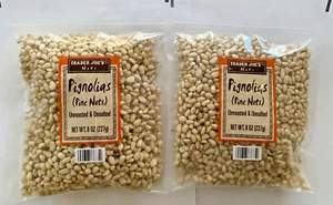 2 Packs New Trader Joe's Unroasted & Unsalted Pignolias Pine Nuts 8oz Each X 2 - Picture 1 of 2