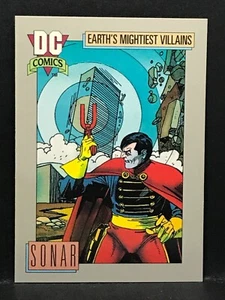 1992 Impel DC Comics Cosmic SONAR #108 Earth's Mightiest Villans - Picture 1 of 2