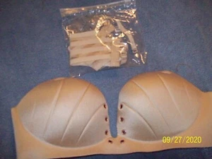 Women's Bra, Nude, 36B, Strapless w/extenders & straps, No Laces - Picture 1 of 2