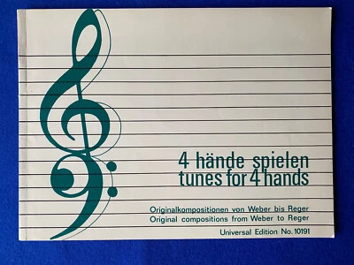 Klavier 4 HÄNDE SPIELEN Original Kompositionen von Weber bis Reger • L. J.  Beer - Bild 1 von 4