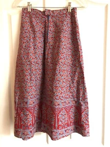 Vintage Homemade Skirt Sz. SMALL Cotton, 12” Waist, 27” Length - Picture 1 of 4