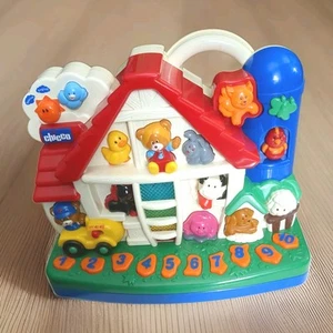 Chicco Interactive Bilingual English Spanish Musical Lighting Animal Sounds Toy - Picture 1 of 6