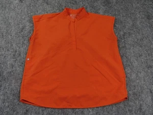 Figs Rafaela Scrub Top Womens Medium Sunset Orange Oversized Shirt Nurse Medical - Picture 1 of 10