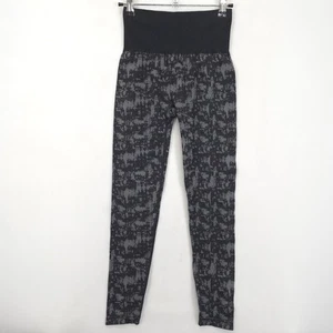 Zella High Waist Studio Lite Crop Leggings XS Black Gray Camo Print Activewear - Picture 1 of 9