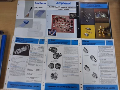 Amphenol FLAT CABLE 348 EMI FILTER HERMETIC COAXIAL CON Catalogue Catalog Bundle - Image 1 of 4