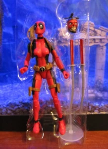 Figura suelta de Lady Deadpool y Headpool 2018 de Marvel Legends 6" X-men Sauron Wave - Imagen 1 de 1