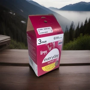 Pack de 3 pares de pantimedias Leggs Everyday Support talla Q nude - Imagen 1 de 4