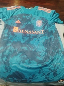 Adidas Nashville SC Medium JerseyAway Authentic Soccer Rare Not 1 Listed On Here - Picture 1 of 9
