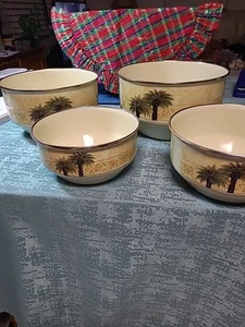 VTG. VITROCERAMIC SET OF 4 BOWLS ELECTRIC. GAS.  INDUCTION TABLETOPS UNLIMITED - Picture 1 of 15