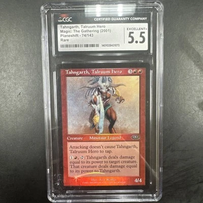 MTG Tahngarth, Talruum Hero (Alt. Art Foil) Foil Planeshift CGC Graded - Image 1 of 2