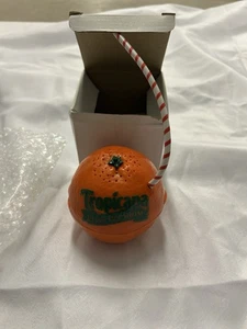 Vintage Tropicana Pure Premium ORANGE AM/FM Radio Stroh 1989 Neu Box NOS Promo - Bild 1 von 4