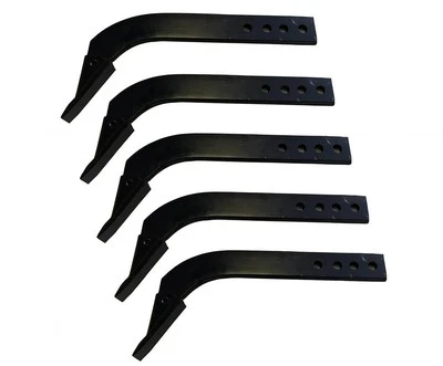 Pacote com 5 16"" caixa lâmina haste escarificador dente 3 furos caixa raspador haste - Imagem 1 de 4