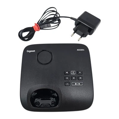Siemens Gigaset AS320A  Basisstation mit Anrufbeantworter AB  - Bild 1 von 4