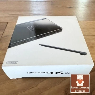 Nintendo DS Lite Console Jet Black New Unopened Box Rare NTSC-J Japan Import JP - Image 1 of 4