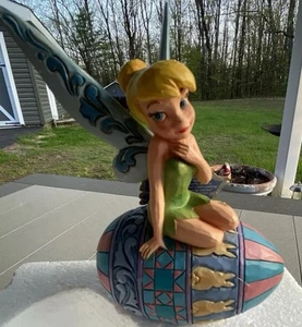 Jim Shore Spring Sprite - Tinker Bell on Easter Egg 6010104 Disney Enesco - Picture 1 of 12
