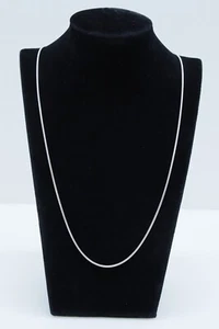 .925 Silver Snake Style Chain Neckless 10.6g | 1.57mm | 60 In #7 - Picture 1 of 9