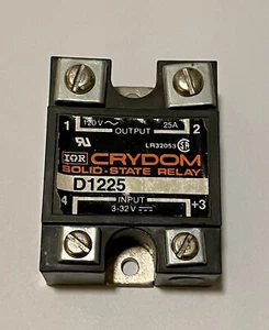 CRYDOM D1225 SOLID STATE RELAY, PANEL MOUNT, 120VAC, 25A - Picture 1 of 1