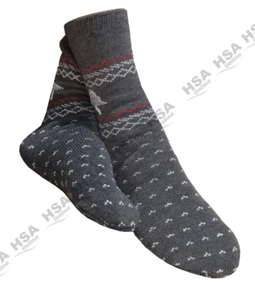 Mens Thick Winter Thermal Slipper Gripper Sock UK 9-11 Warm Non Slip Bed Fluffy - Image 1 of 4